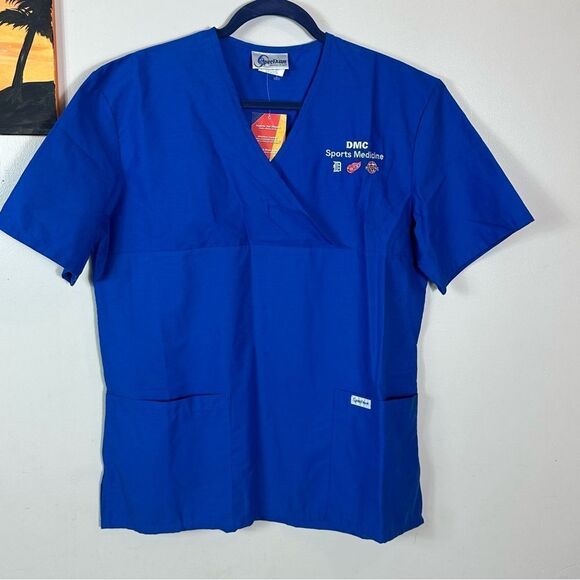 Always Royal Blue V-Neck Medical Shirt - Picture 1 of 9